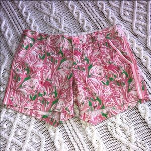 Lilly Pulitzer Callahan Sz 0 Pink Colony Flamingo